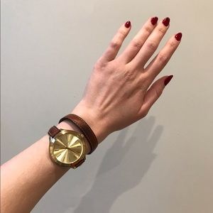 Michael Kors gold dial watch